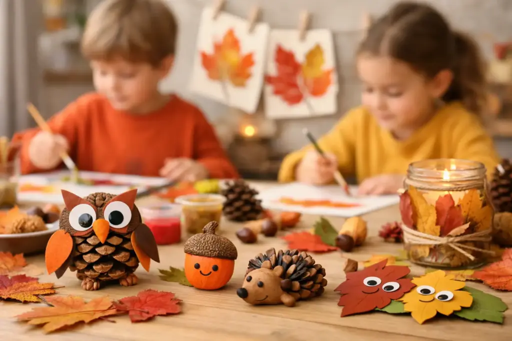 15 Bastelideen Herbst mit Kindern
