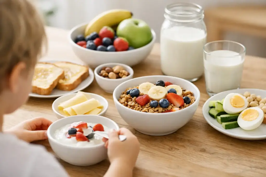 Frühstück bei Laktoseintoleranz bei Kindern