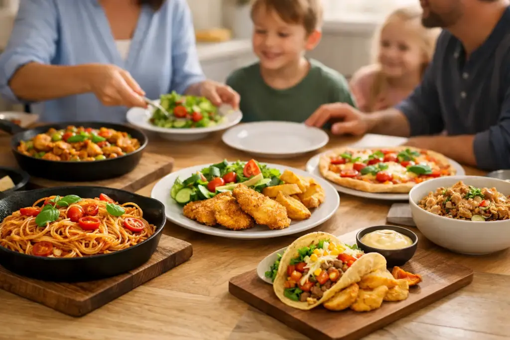 15 schnelle Familienrezepte abends