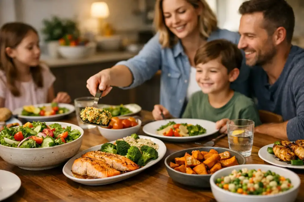 Gesundes zum Abendessen für Familien