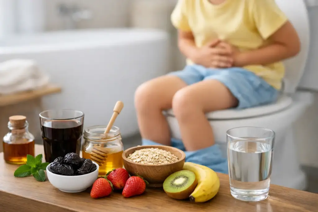 Sanfte Hausmittel bei Verstopfung bei Kindern