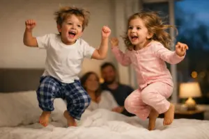 Warum Kinder abends überdreht sind