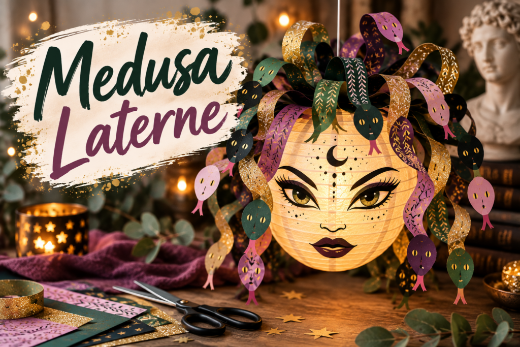 Medusa Laterne basteln